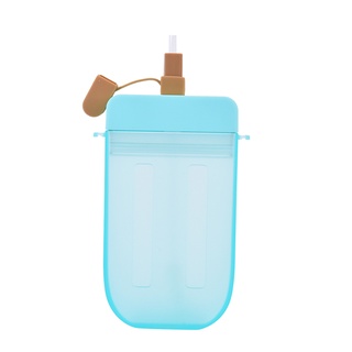 [alg] taza de paja de plástico para paletas, botella de agua al aire libre, transparente, jugo, taza de beber, adorelovegood (7)