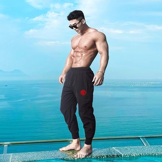 Nueva moda de los hombres pantalones de gimnasio Fitness Joggers cintura elástica pantalones de chándal entrenamiento pantalones largos (1)
