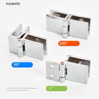 ivywoly clip bilateral hogar fácil instalación abrazadera de vidrio zinc durable gabinete puerta bisagra co