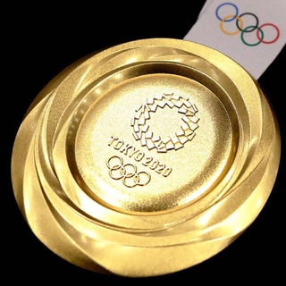 CHAMPIONS [alittlesetrtn] réplica japón tokio juego olímpico equipo mundial campeones medalla de oro con cinta [co]