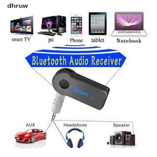 dhruw receptor inalámbrico bluetooth 3.5 mm usb para aux estéreo audio música coche adaptador micrófono co