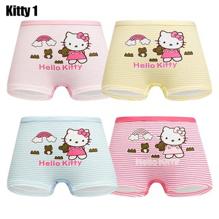 4pcs ropa interior infantil hello kitty niñas bragas de dibujos animados mickey algodón bebé calzoncillos (1)