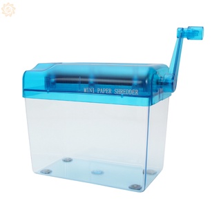 Mini Máquina De Corte azul Shredder A6Manual trituradora De Papel Para escritorio De oficina/hogar (1)