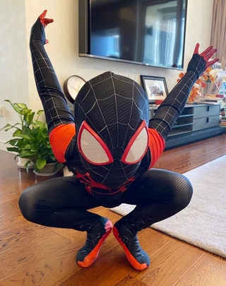 e Spider-Verse Miles Morales Spiderman Disfraces Adultos Niños Cosplay Ropa Monos