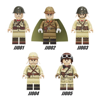 Lego Minifigures JJ001-005 Segunda Guerra Mundial Japonés Tanque Del Ejército Soldado Militar Bloques De Construcción Juguetes (1)