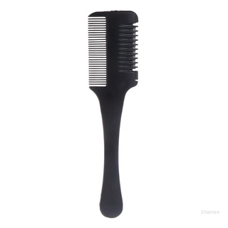 Shwnee peine de afeitar de pelo negro mango corte adelgazamiento hogar DIY Trimmer interior cuchillas (1)