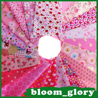 20 piezas De tela De algodón Rosa con estampado Floral Para Costura manualidades 20x30cm (5)