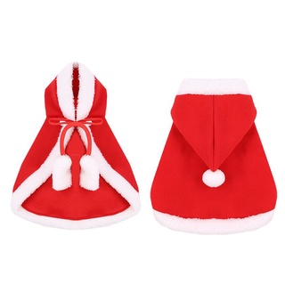 [9.11] capa mascota cosplay disfraz de navidad gatito rojo gorras ropa ropa santa sombrero