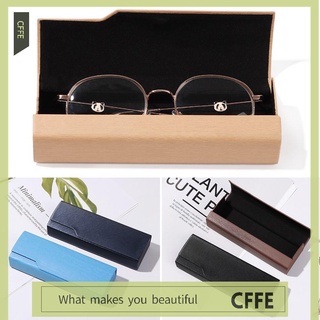 Cffe nuevo impermeable portátil rectángulo de madera grano de negocios gafas de sol caja