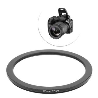 Dou 77mm a 67mm Metal Step Down anillos adaptador de lente filtro cámara herramienta accesorio nuevo (5)