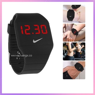 nuevo reloj de pulsera digital deportivo nike para estudiantes de goma unisex