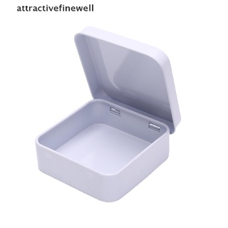 [attractivefinewell] Mini Caja De Metal Con Latas Cuadradas Con Bisagras , Almacenamiento Joyería Monedas