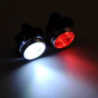 Portátil brillante LED luz de bicicleta USB recargable ciclismo luz delantera y cola Clip de luz lámpara de bicicleta accesorios de bicicleta (1)