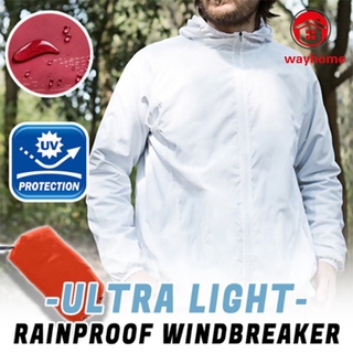 *Wayhome* chaqueta cortavientos ultraligera impermeable transpirable impermeable a prueba de viento para mujeres y hombres