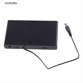 Vczuaty 1 Pc New 8 AA 2A Cells Battery 12V Clip Holder Box Case with Switch Black CO