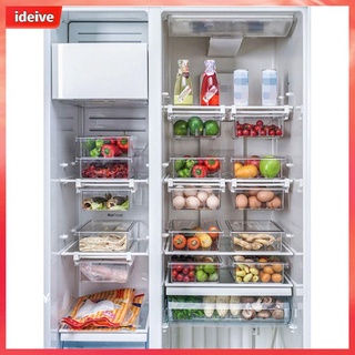 IDEIVE Hogar Almacenamiento Nevera Cajón Frutas Organizador Estante Refrigerador Caja De Verduras Retráctil Huevos Cocina Y Comedor Divisor
