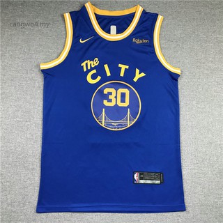Nike NBA jersey 2021 New NBA hombres baloncesto jerseys Golden State Warriors #30 Stephen Curry nueva temporada la ciudad jersey locomotora azul camisetas baloncesto ropa