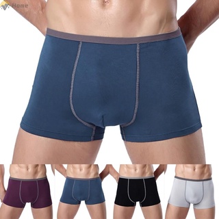 Hombres Trunks Boxer Calzoncillos Modal Ropa Interior U Convexo Sólido Pantalones Cortos [Homesupply]