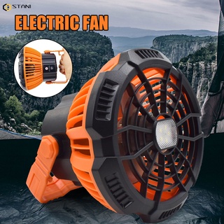 Camping Fan with Light Portable USB Rechargeable 2-in-1 Tent Lantern Ceiling Fan 5200mAh Emergency Kit Remote Control