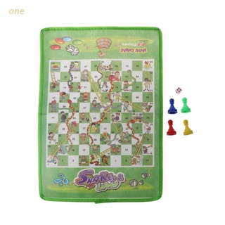 una serpiente y escalera niños volando ajedrez no tejido tela portátil familia juego de mesa
