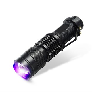 linterna uv ultra violeta led luz negra inspección antorcha 395/365 nm
