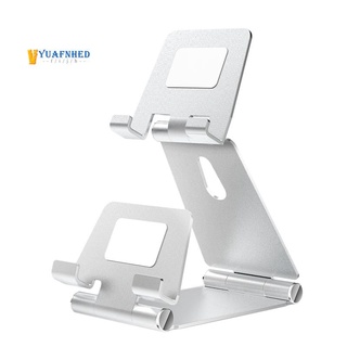 soporte de teléfono de aleación de aluminio giratorio titular de escritorio doble soporte de mesa soporte para iphone samsung tablet sier
