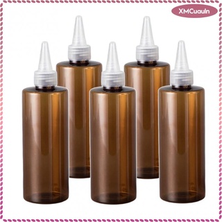 5pcs 250ml tinte para el cabello aplicadores de color a prueba de fugas pintura tinta champú botellas (5)