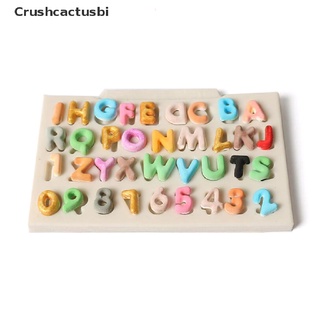[crushcactusbi] silicona letras números fondant pastel molde diy sugarcraft chocolate decoración para hornear venta caliente