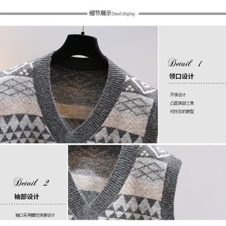 Moda sin mangas de punto chaleco suéter chaleco cuello en V top (9)