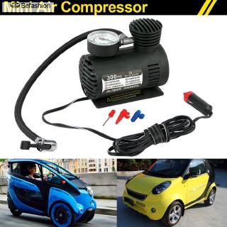 💘BF💘12V coche eléctrico MINI compresor compacto bomba de bicicleta neumático inflador de aire 300P (1)