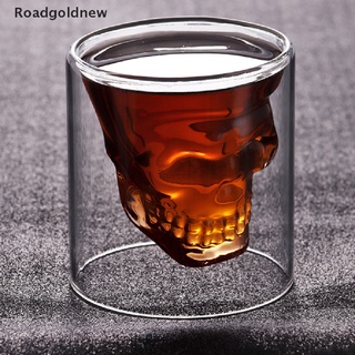 Rgn vaso Transparente De cristal con cabeza De calavera/copa De vino/cerveza Transparente Para regalo De Halloween (Roadgoldnew) (3)
