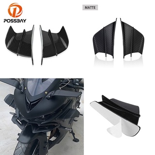 Universal Motocicleta Winglets Aire Deflector Dirt Bikes Moto Instalada Para Parabrisas Winglet Aerodinámica Kit Alerón Nuevo Y De Alta Calidad (1)