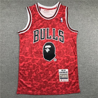 nba jersey chicago bulls jersey deportes jersey the new bulls joint edition rojo