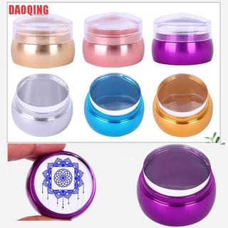 daoqing herramienta de estampado de uñas de silicona jelly stamper metal transparente manicura sello