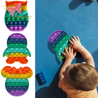 push bubble sensorial juguetes anti estrés juguete divertido dedo ejercicio junta arco iris