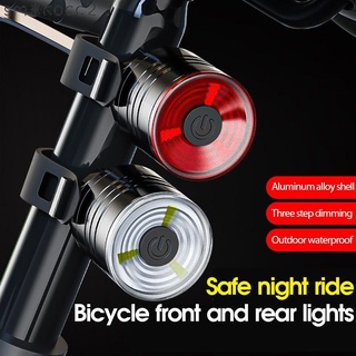 ☆☆ Nuevo producto luz trasera de bicicleta de aleación de aluminio casco de luz de conducción nocturna luz de advertencia de bicicleta de montaña LED faros traseros