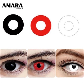 Lentes de contacto AMARA 2 piezas Cosplay Halloween lentes de contacto de color rojo marrón para ojos