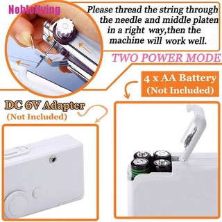 [Nobleflying] Mini máquina de coser portátil a mano rápida y práctica costura costura ropa (3)