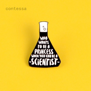 Hank Scientist Enamel Pin Biker Chemistry Experiment Brooch for Bag Clothes Lapel Pin Scientific Badge Princess Jewelry Gift for Friends
