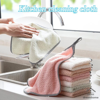 trapos de limpieza de cocina sin revestimiento absorbentes mechas pequeñas toallas cuadradas para colgar toallas de mano
