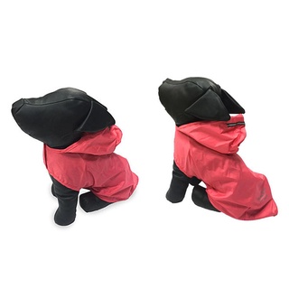impermeable mascota perro reflectante cinturón impermeable con capucha chaqueta de cachorro bolsa de tela