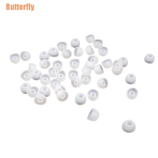 Butterfly(@) 50X suave 11 mm de repuesto de silicona almohadilla de oído In-Ear cubierta de auriculares transparente