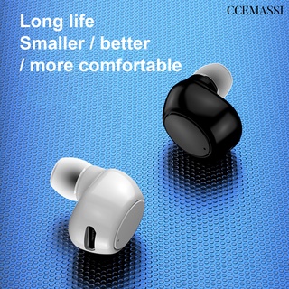 Cce 1Pc X6 auriculares inalámbricos manos libres voz Prompt ABS estéreo Bluetooth auriculares para deportes
