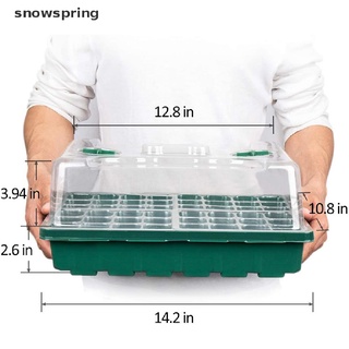 snowspring 24 agujeros planta vivero macetas semillas crece caja jardín patio bandeja maceta caja de cultivo co