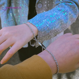 pulseras magnéticas para parejas regalos de compromiso de acero titanio moda creativa joyería regalo