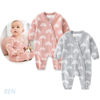 REN Baby Knitted Cotton Romper Autumn Winter Outfits Newborn Infant Toddler Jumpsuit Clothes