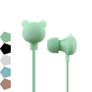 Cute cartoon headset 3.5mm ear wired headset and microphone remote control bear headset iPhone Samsung Xiaomi (9)