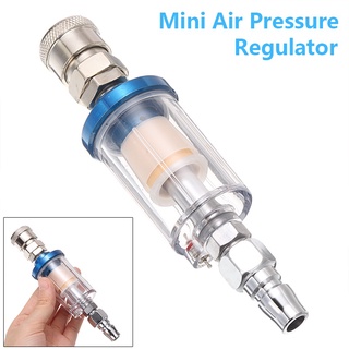 1 juego Mini regulador de presión de aire pulverizador de válvula de aceite filtro de agua separador ☆Yxbest