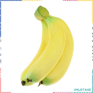 1set Artificial Plátano Realista Simulación Falsa Fruta Decoración Del Hogar