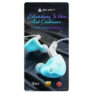 qkz ak6-x hifi auriculares deportivos con cable con micrófono w